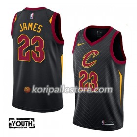 Cleveland Cavaliers LeBron James 23 Nike 2017-18 Musta Lasten Pelipaidat Swingman